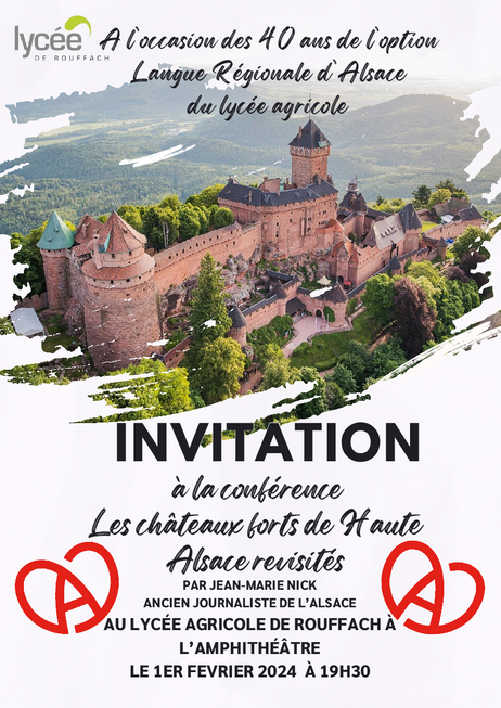 Conférence Châteaux forts au lycée de Rouffach